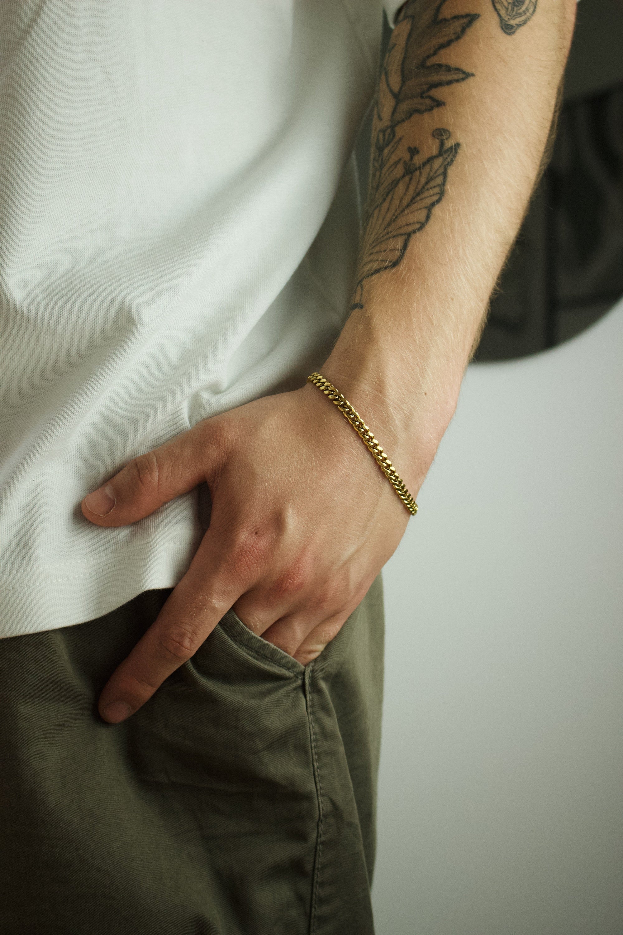 Cuban Link Armband | Edelstahl 18k Gold | 5.0mm