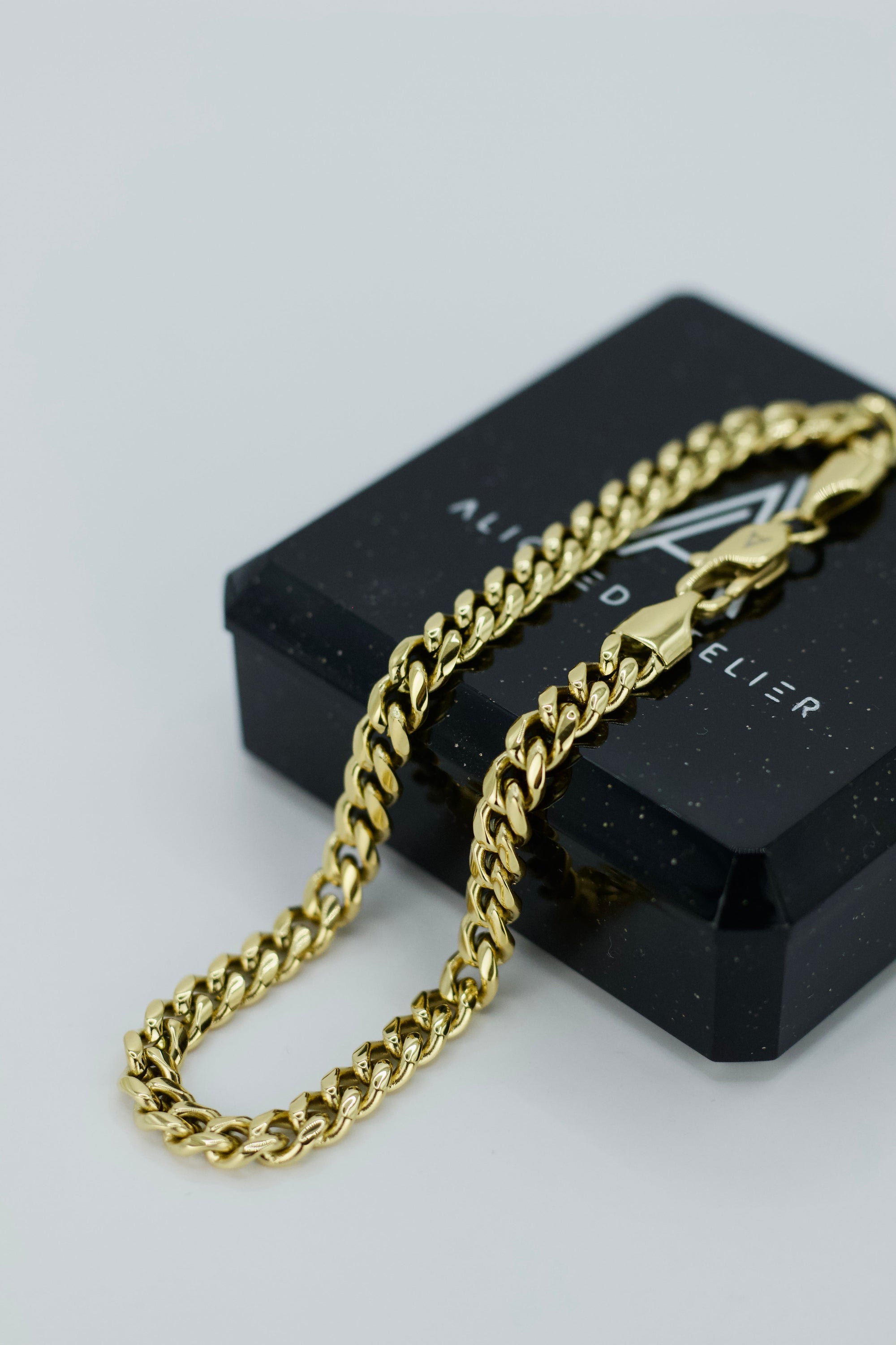 Cuban Link Armband | Edelstahl 18k Gold | 5.0mm