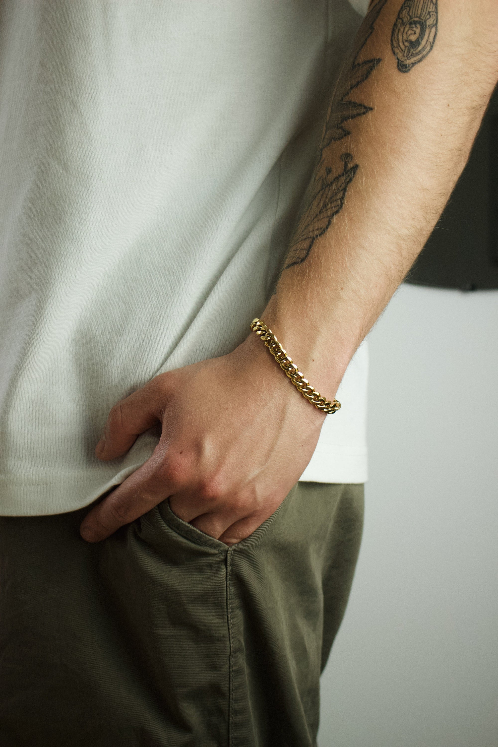 Cuban Link Armband | Edelstahl 18k Gold | 8.0mm