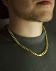 Cuban Link Halskette | Edelstahl 18k Gold | 8.0mm