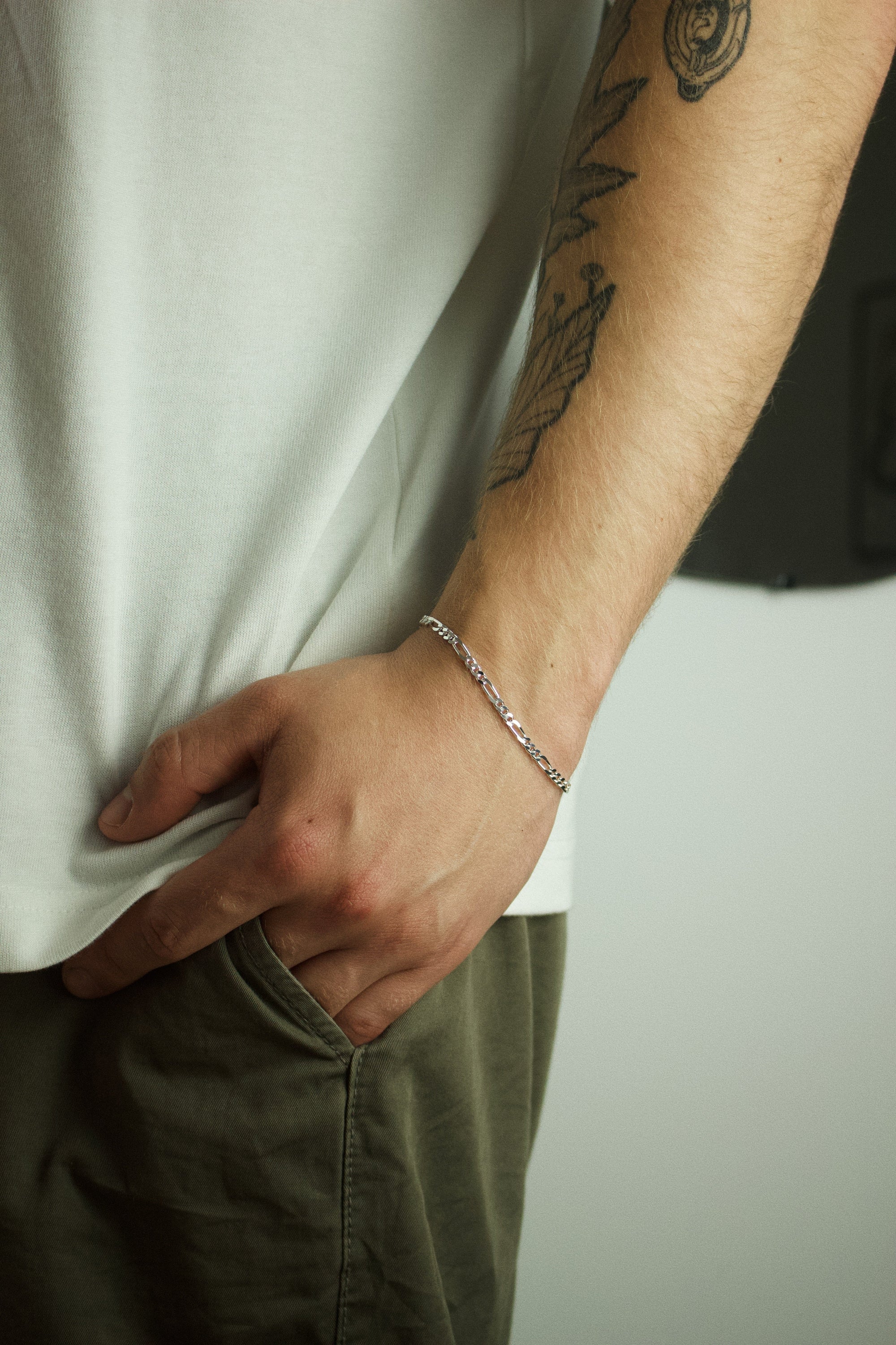 Figaro Armband | 925 Silber | 3.4mm