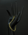 Figaro Armband | Edelstahl 18k Gold | 5.0mm