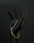 Figaro Armband | Edelstahl 18k Gold | 5.0mm