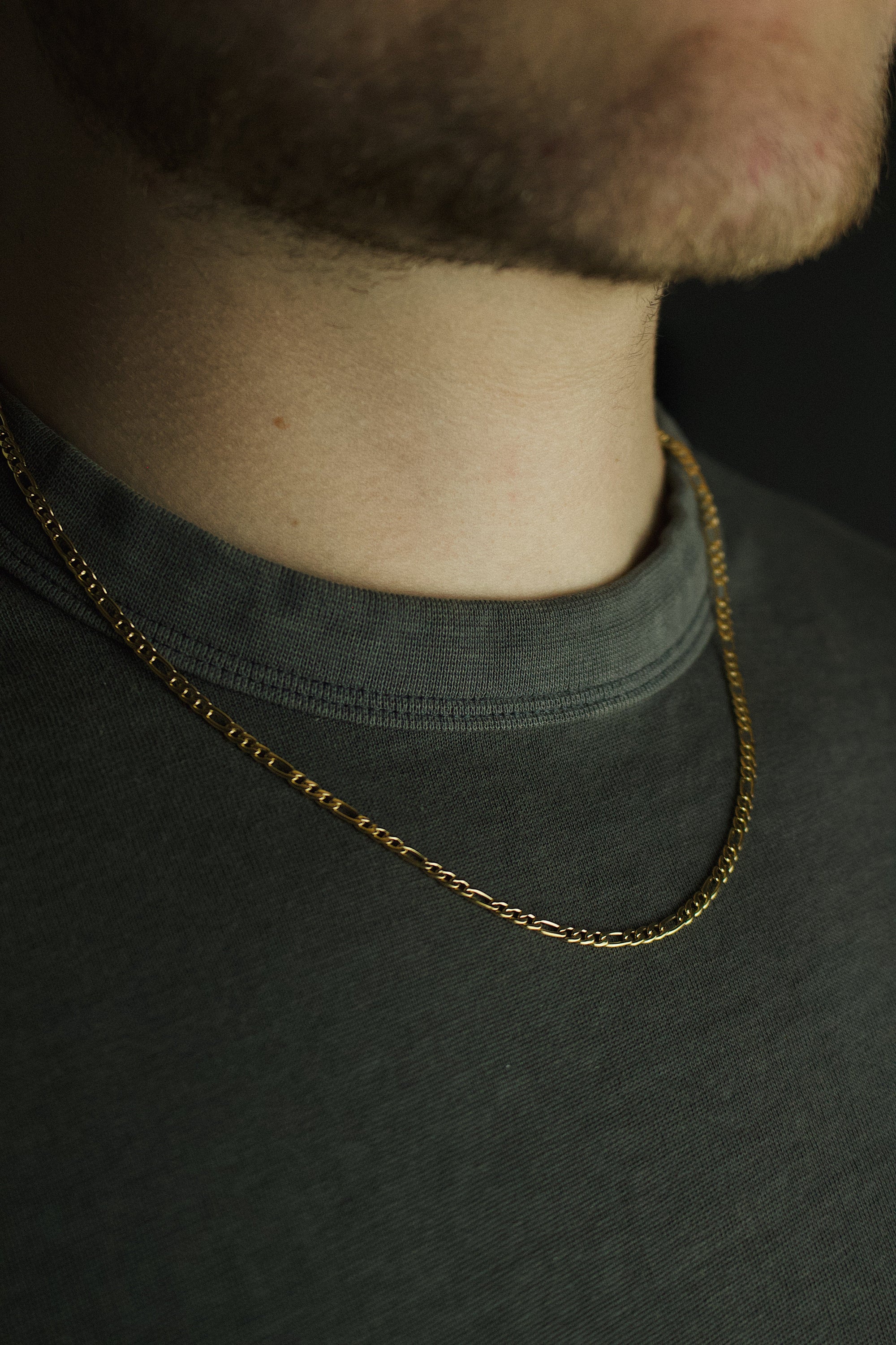 Figarokette | Edelstahl 18k Gold| 3.0mm
