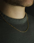 Figarokette | Edelstahl 18k Gold| 3.0mm