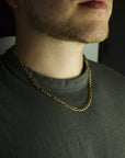 Figarokette | Edelstahl 18k Gold| 5.0mm