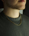 Figarokette | Edelstahl 18k Gold| 5.0mm