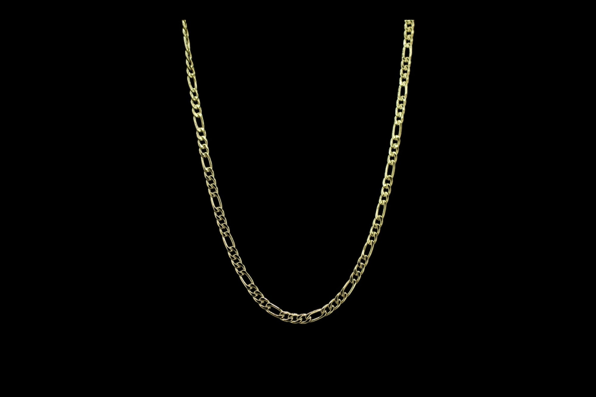 Figarokette | Edelstahl 18k Gold| 5.0mm