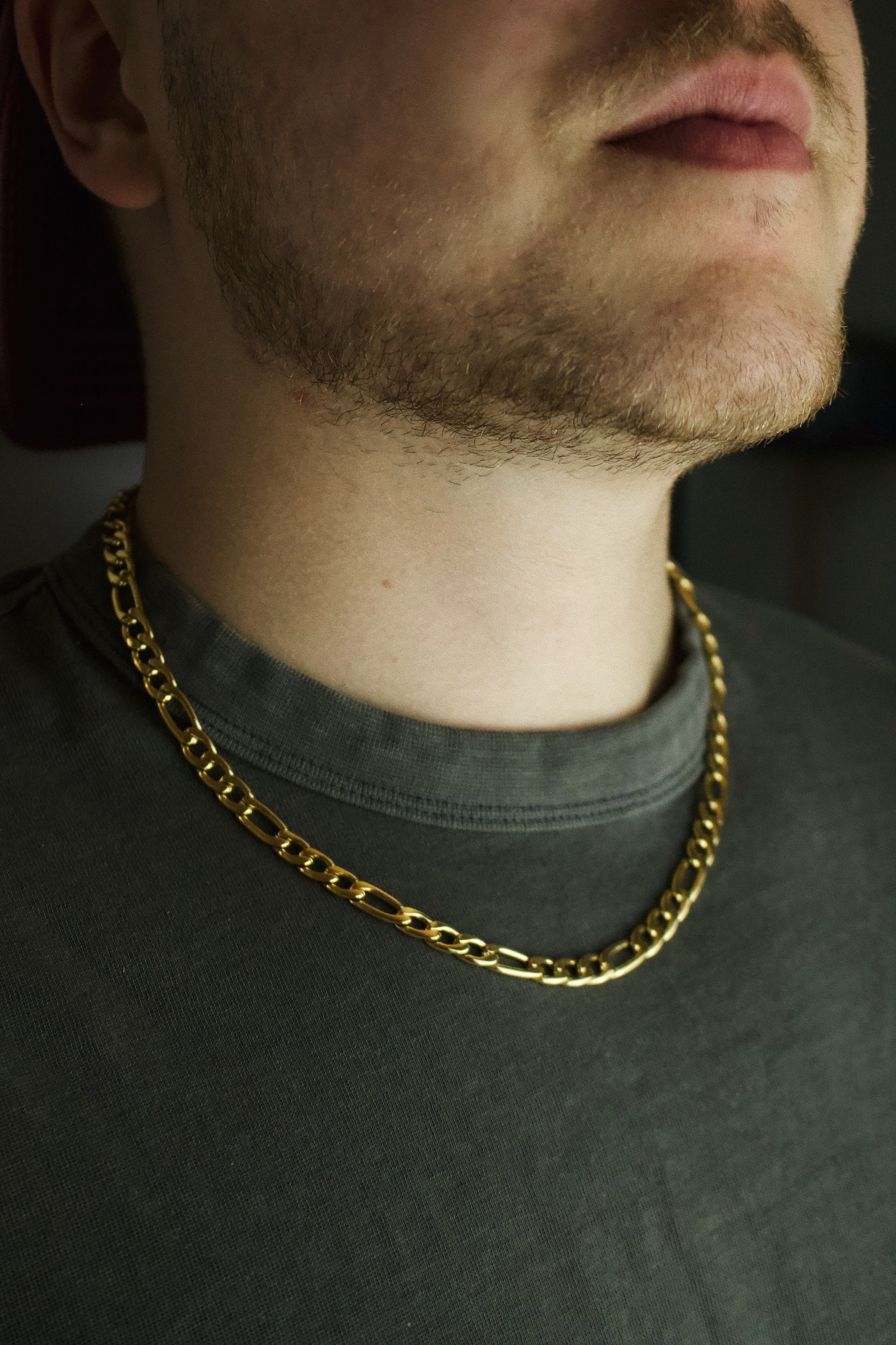 Figarokette | Edelstahl 18k Gold| 7.0mm