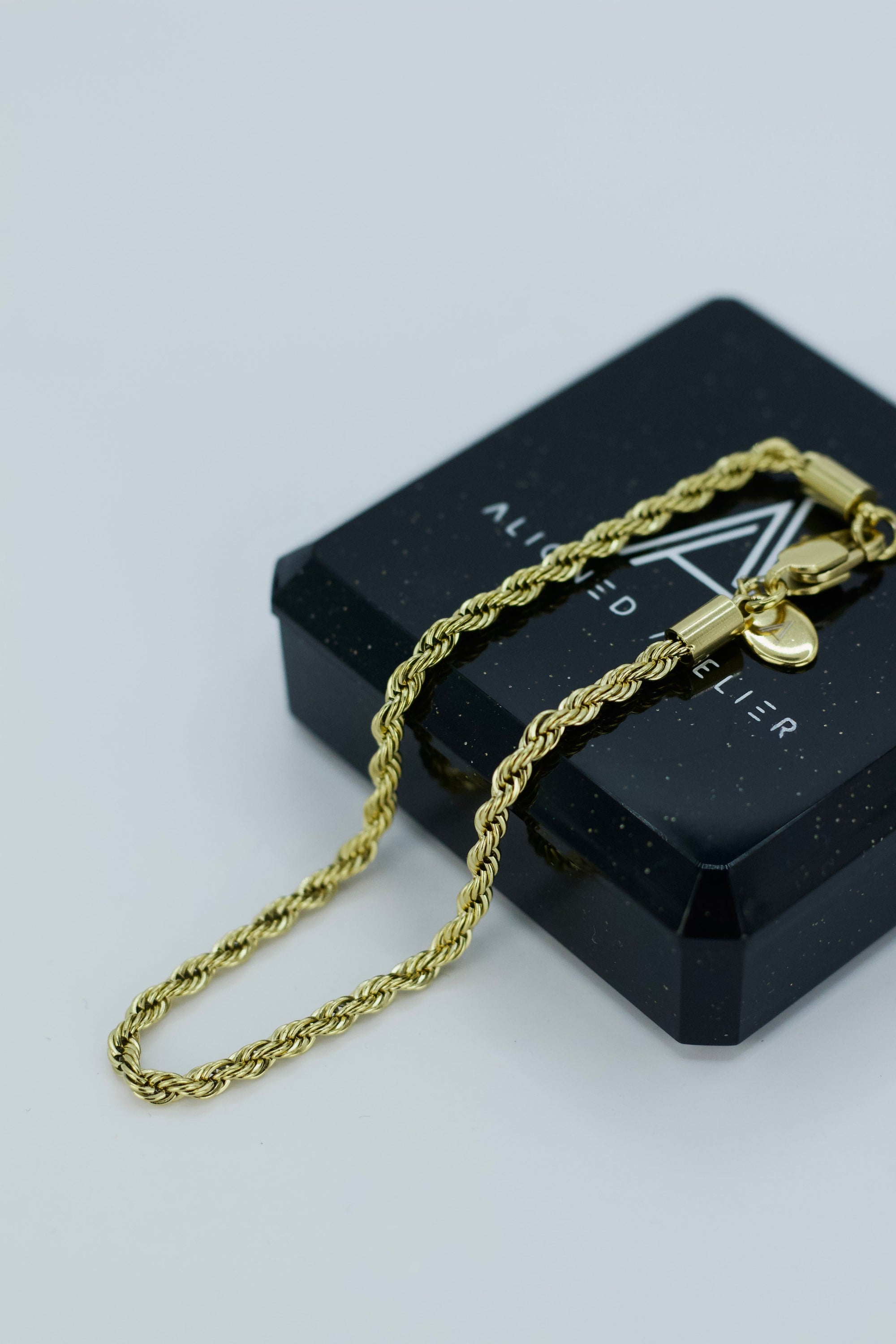 Rope Armband | Edelstahl 18k Gold | 3.0mm