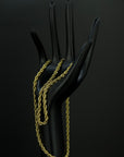 Rope Halskette | Edelstahl 18k Gold | 4.0mm