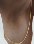 Cuban Halskette - Minimal Cuban Halskette - Aligned Atelier