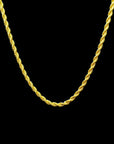 Rope Halskette | Edelstahl 18k Gold | 4.0mm
